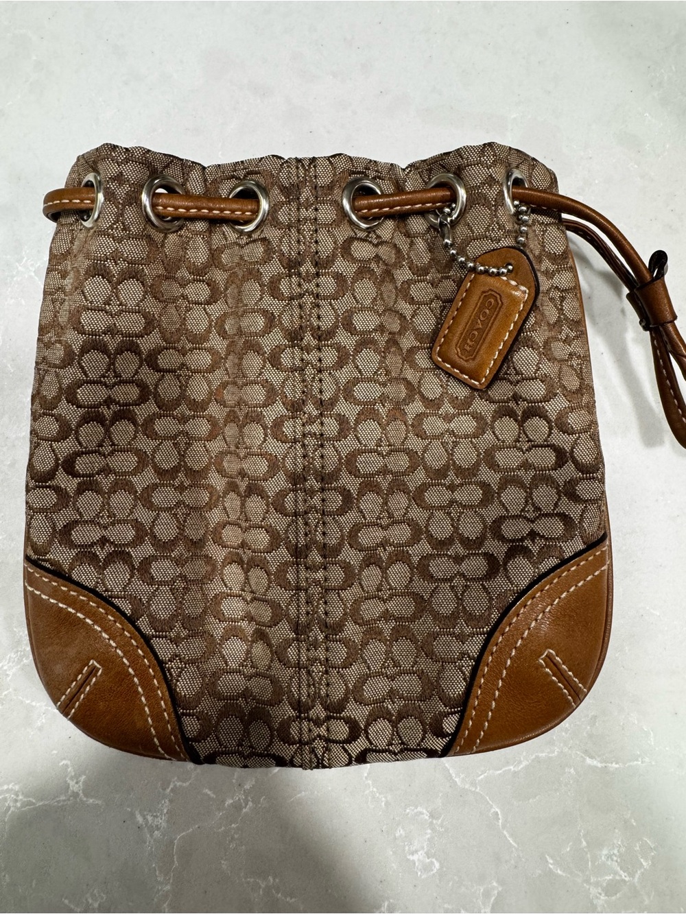 Coach Mini Drawstring Pouch - Picture 7 of 9